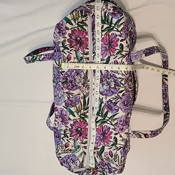 Vera Bradley Large Travel Duffel, Lavender Meadow, NWT - Picture 13 of 16